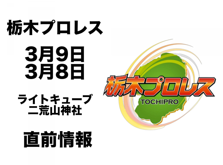 3/9＆3/10栃木プロレス情報イメージ